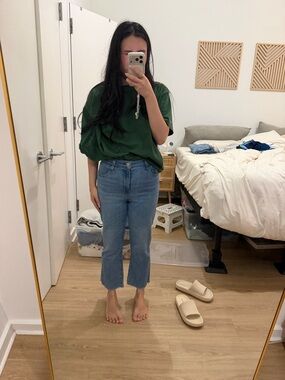 BDG Women’s High-Rise Straight Crop Jeans - Light Blue